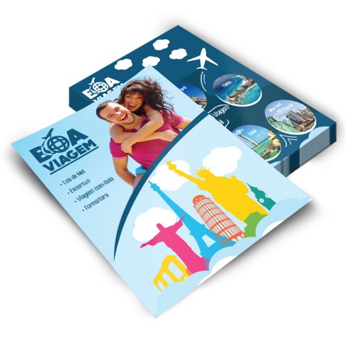 FLYERS - 15x21cm COUCHE 150g - 4x4 CORES
